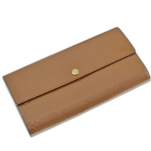 Louis Vuitton Portefeuille Sarah Vernis Patent Rose Pink Long Wallet - Picture 1 of 6